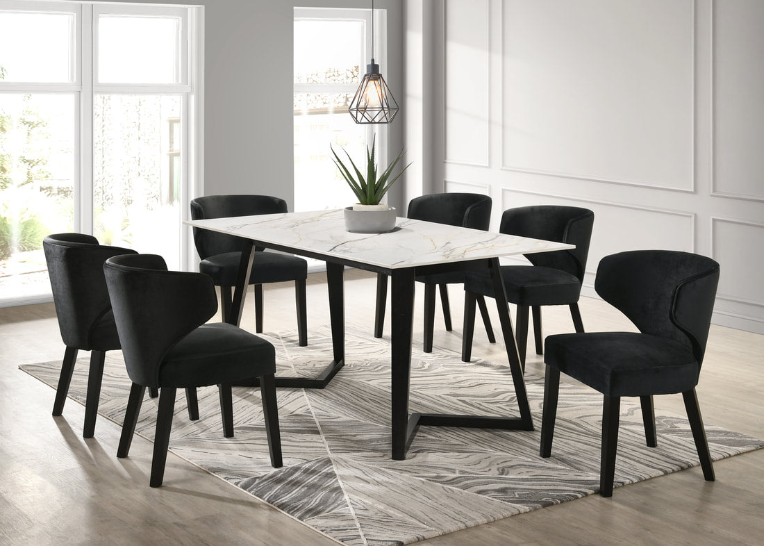Hamilton 7-Piece Dining Set Black