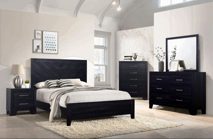 HH3500 5-Piece Bedroom Set Dark Charcoal