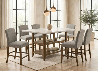 Lola20 7-Piece Dining Set Marble