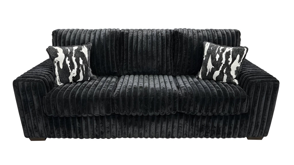 S319 2-Piece Sofa and Loveseat Set Black