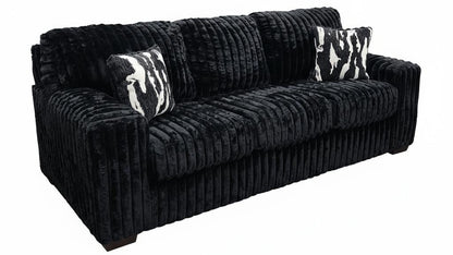 S319 2-Piece Sofa and Loveseat Set Black