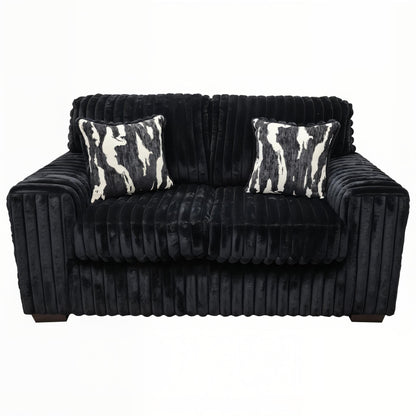 S319 2-Piece Sofa and Loveseat Set Black