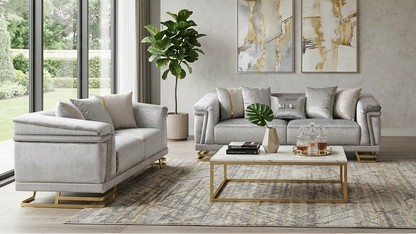S1010 Amalfi Living Room Set Grey