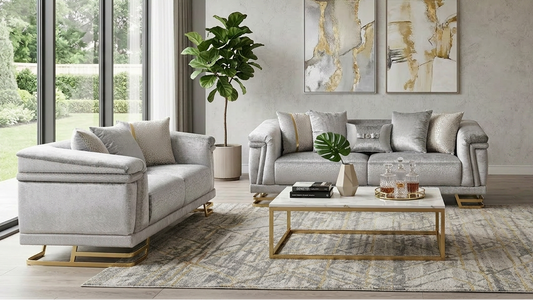 S1010 Amalfi Living Room Set Grey
