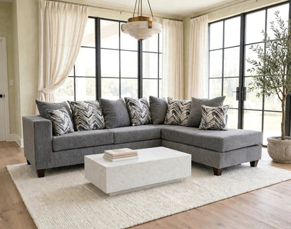 110 Stationary Sectional Sofa Charcoal