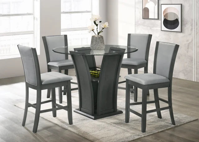 Orlando Gray 5-Piece Counter Height Set