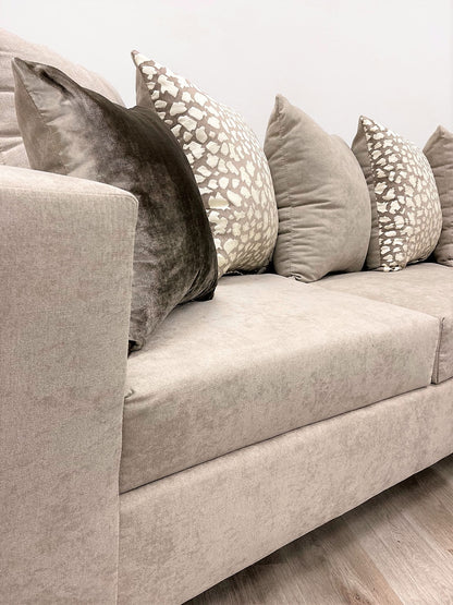 110-Hollywood Stationary Sectional Beige