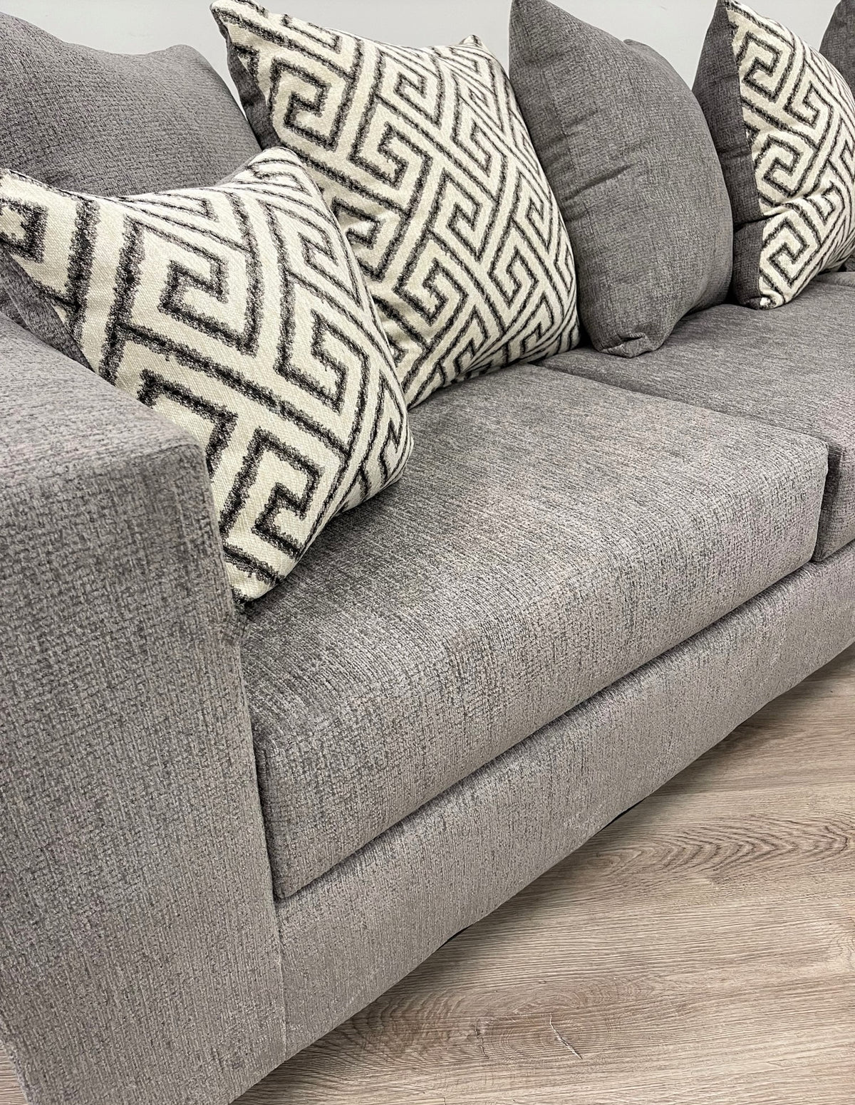 110 Stationary Sectional Sofa Smoke