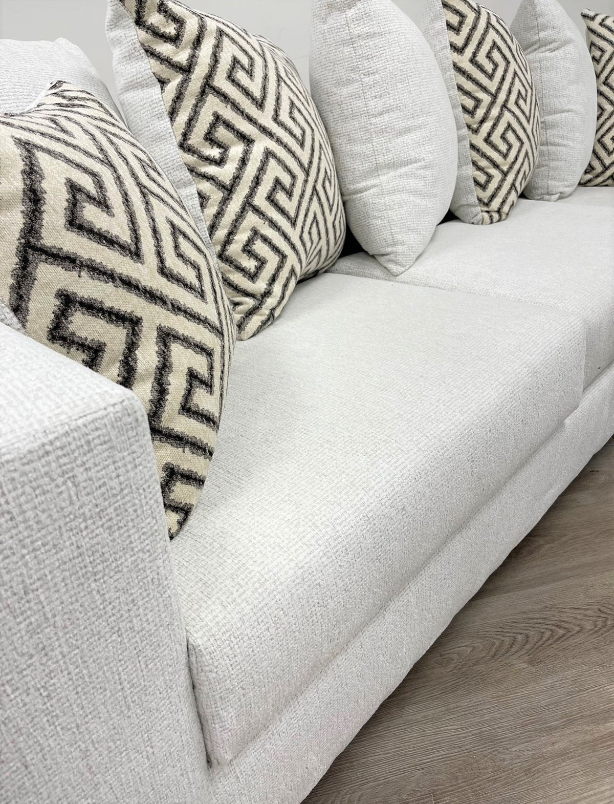 110 Stationary Sectional Sofa Stone