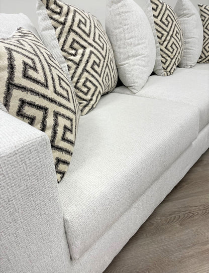 110 Stationary Sectional Sofa Stone
