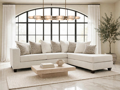 110 Stationary Sectional Sofa Stone