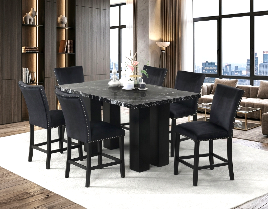 2220 Onyx 7-Piece Counter Height Dining Set Onyx