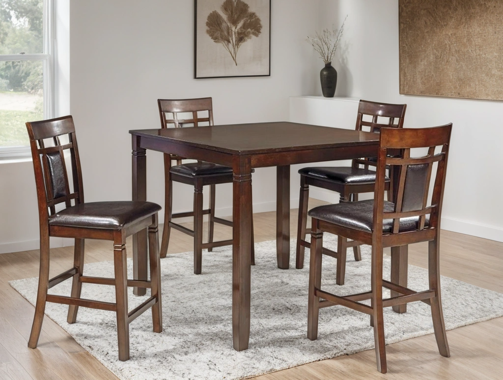 D1010 5-Piece Dining Set Cappuccino