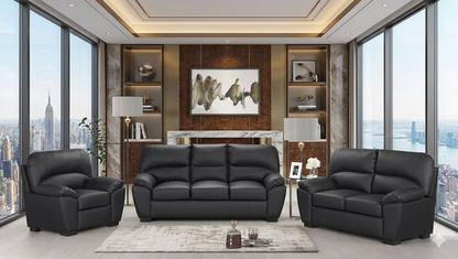 Tiffany Stationary Living Room Set Black
