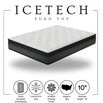 ICETECH - 10" Euro Top Mattress
