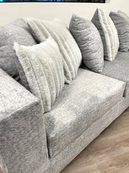 410 2-Piece Stationary Sectional Sofa Set Gray