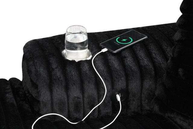 5400 Oversized Chaise Lounge Black