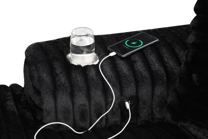 5400 Oversized Chaise Lounge Black