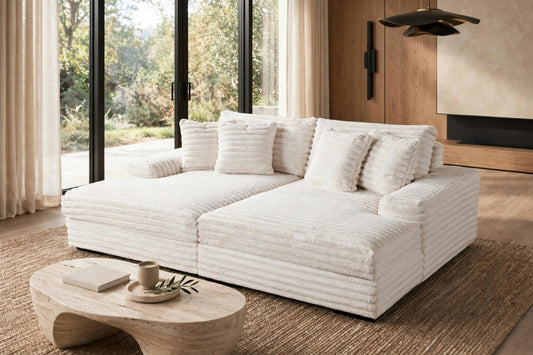 5600 Oversized Chaise Lounge Beige