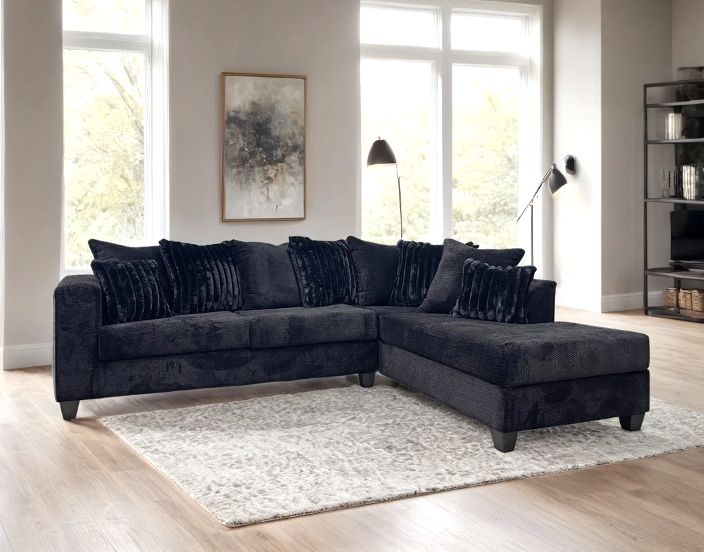 410 Stationary Sectional Black