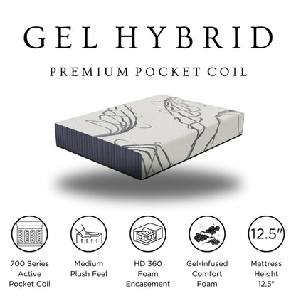 GEL HYBRID - 12.5" Mattress