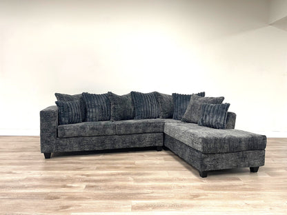 410 Stationary Sectional Charcoal