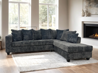 410 Stationary Sectional Charcoal