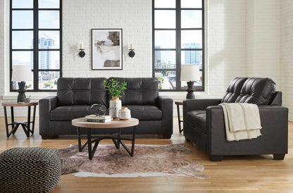Ashley 170-04 Stationary Sofa and Loveseat Set Carbon