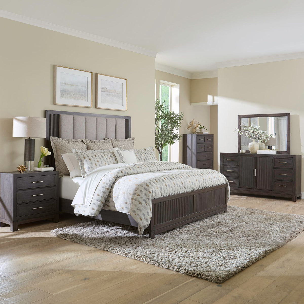 313 4-Piece Queen Bedroom Set Cafe