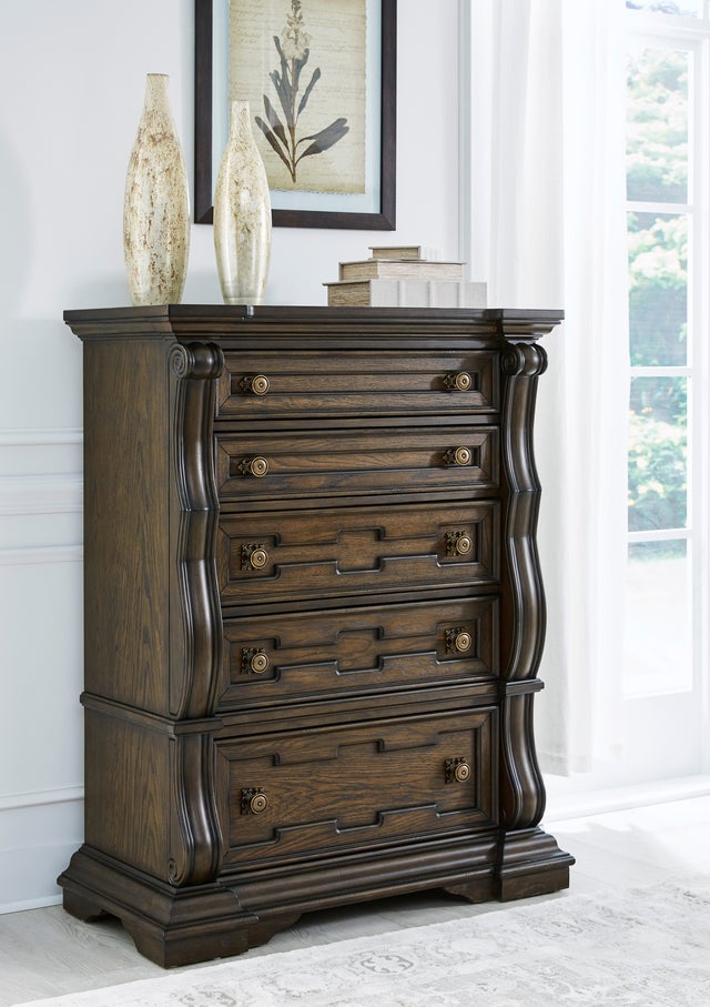 Ashley B947 5-Piece Bedroom Set Dark Brown