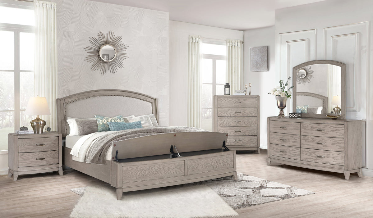 B8000 Bedroom Set Light Gray