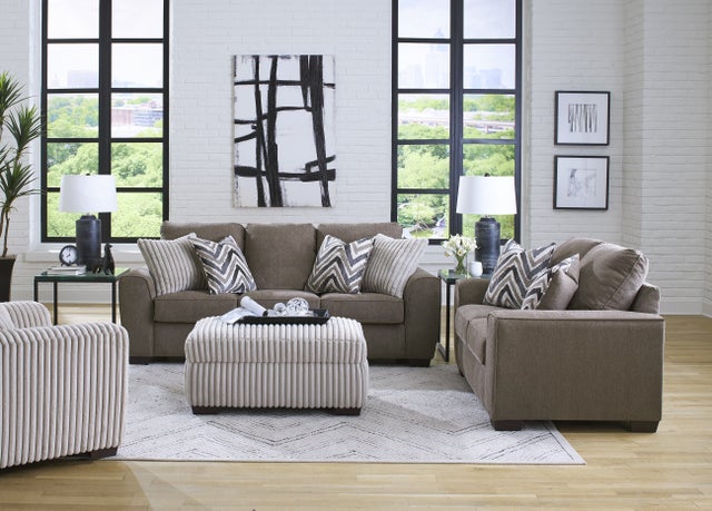 125 Sofa and Loveseat Set Java