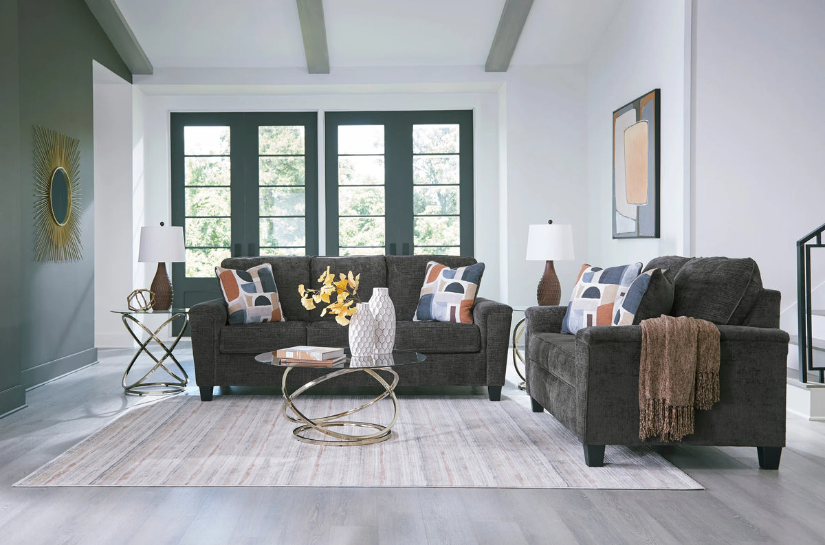 Ashley 252-06 Stationary Sofa and Loveseat Set Dusk