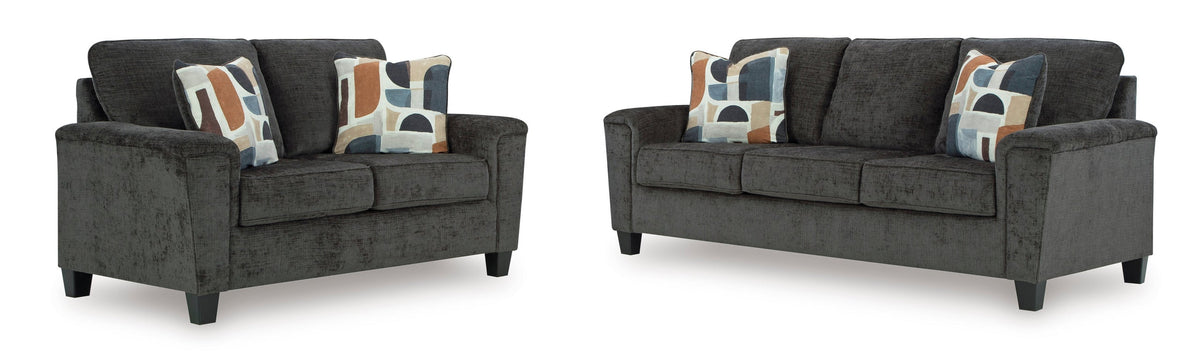 Ashley 252-06 Stationary Sofa and Loveseat Set Dusk