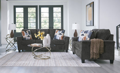 Ashley 252-06 Stationary Sofa and Loveseat Set Dusk