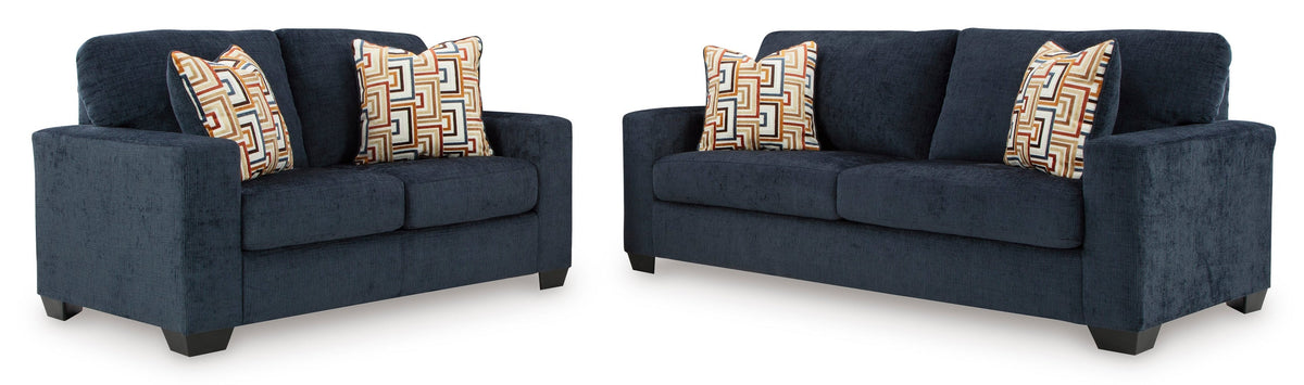 Ashley 243-03 Sofa and Loveseat Set Ink