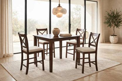 Tahoe 5-Piece Pub Dining Set Beige