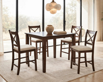Tahoe 5-Piece Pub Dining Set Beige