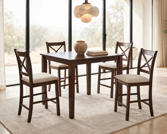 Tahoe 5-Piece Pub Dining Set Beige