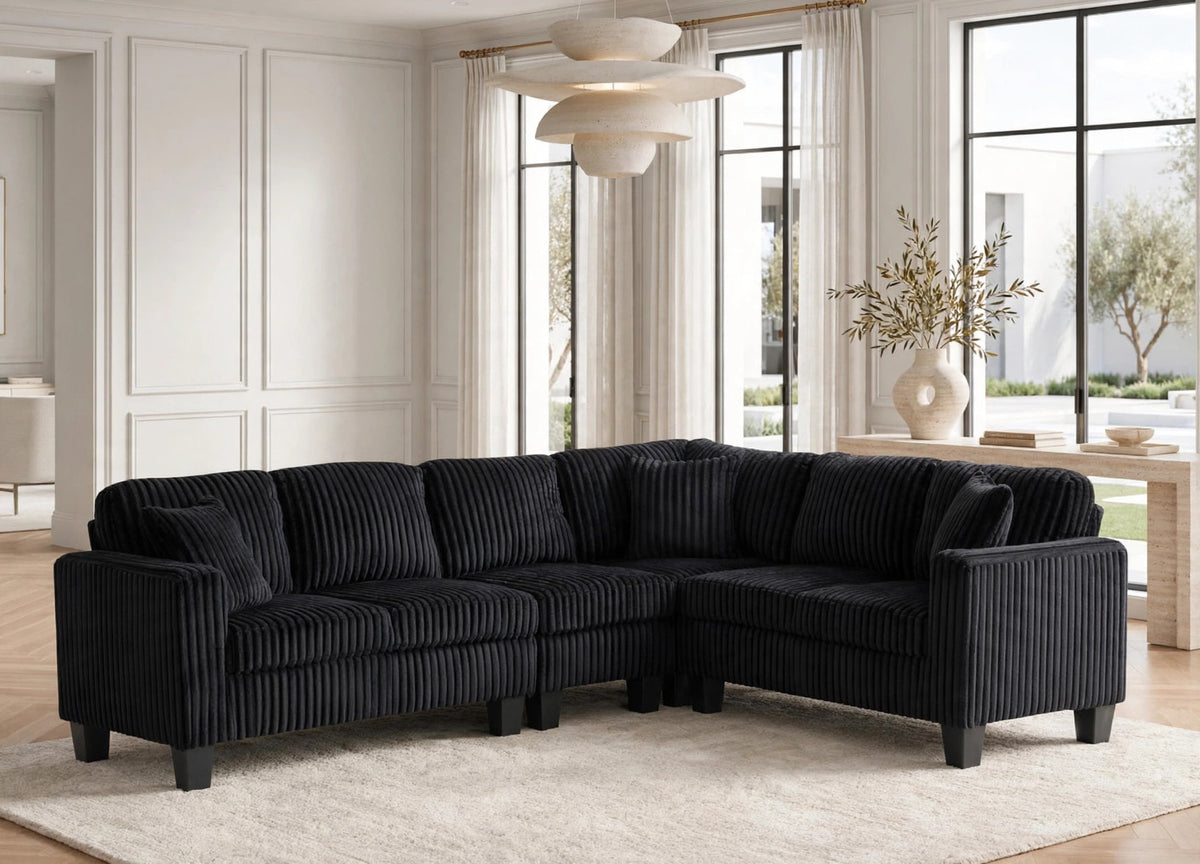 Logan2 Reversible Sectional Onyx