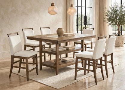 Tommy20 7-Piece Counter Height Dining Set Vintage Walnut