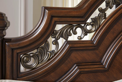 Ashley B764 5-Piece Bedroom Set Brown