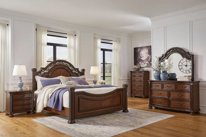Ashley B764 5-Piece Bedroom Set Brown