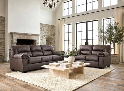 Ashley 277-05 Sofa and Loveseat Set Umber