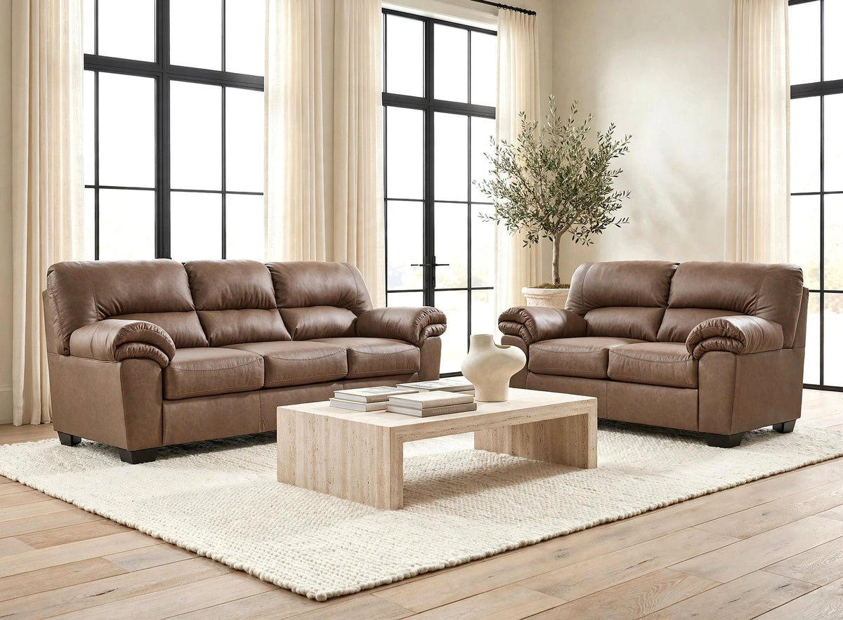 Ashley 277-04 Sofa and Loveseat Set Caramel