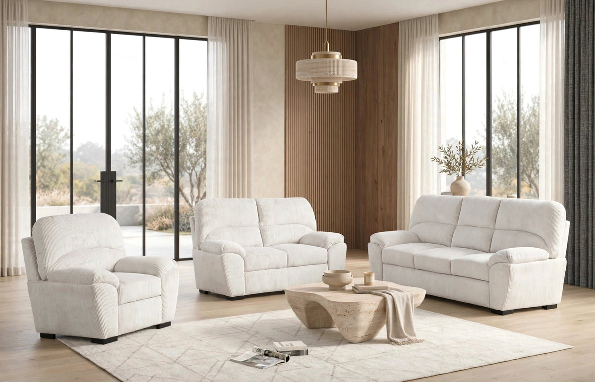 Tiffany20 Living Room Set Silver