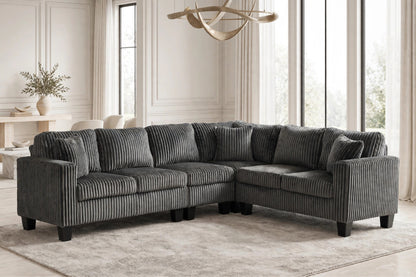 Logan2 Reversible Sectional Charcoal