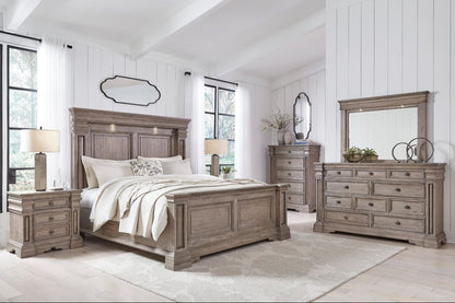 Ashley B916 5-Piece Bedroom Set Light Grayish Brown