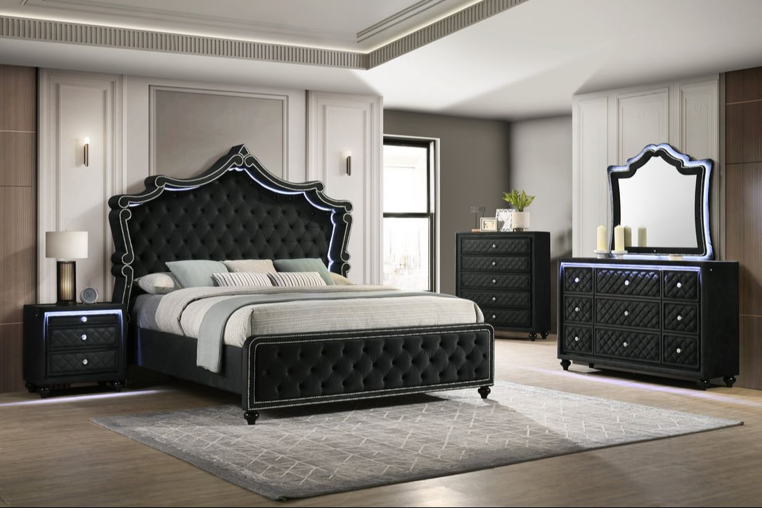 Kingdom Bedroom Set Black