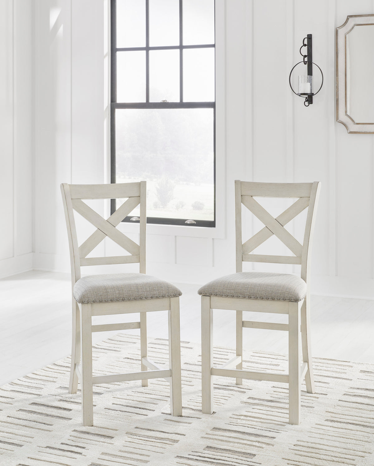 Ashley D642 7-Piece Dining Set Antique White
